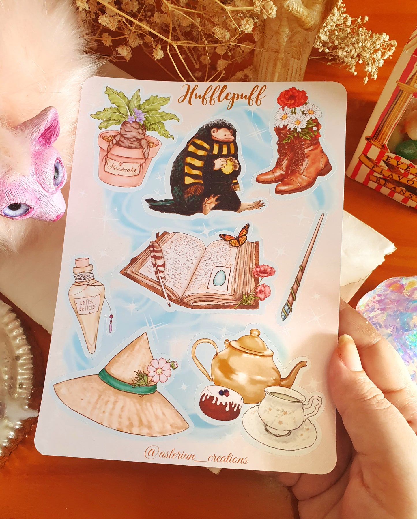 Hogwarts Four Houses Sticker Sheet