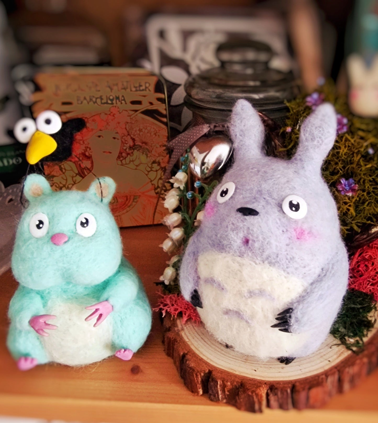 Decorative figure of Mouse and Bird from the movie Spirited Away