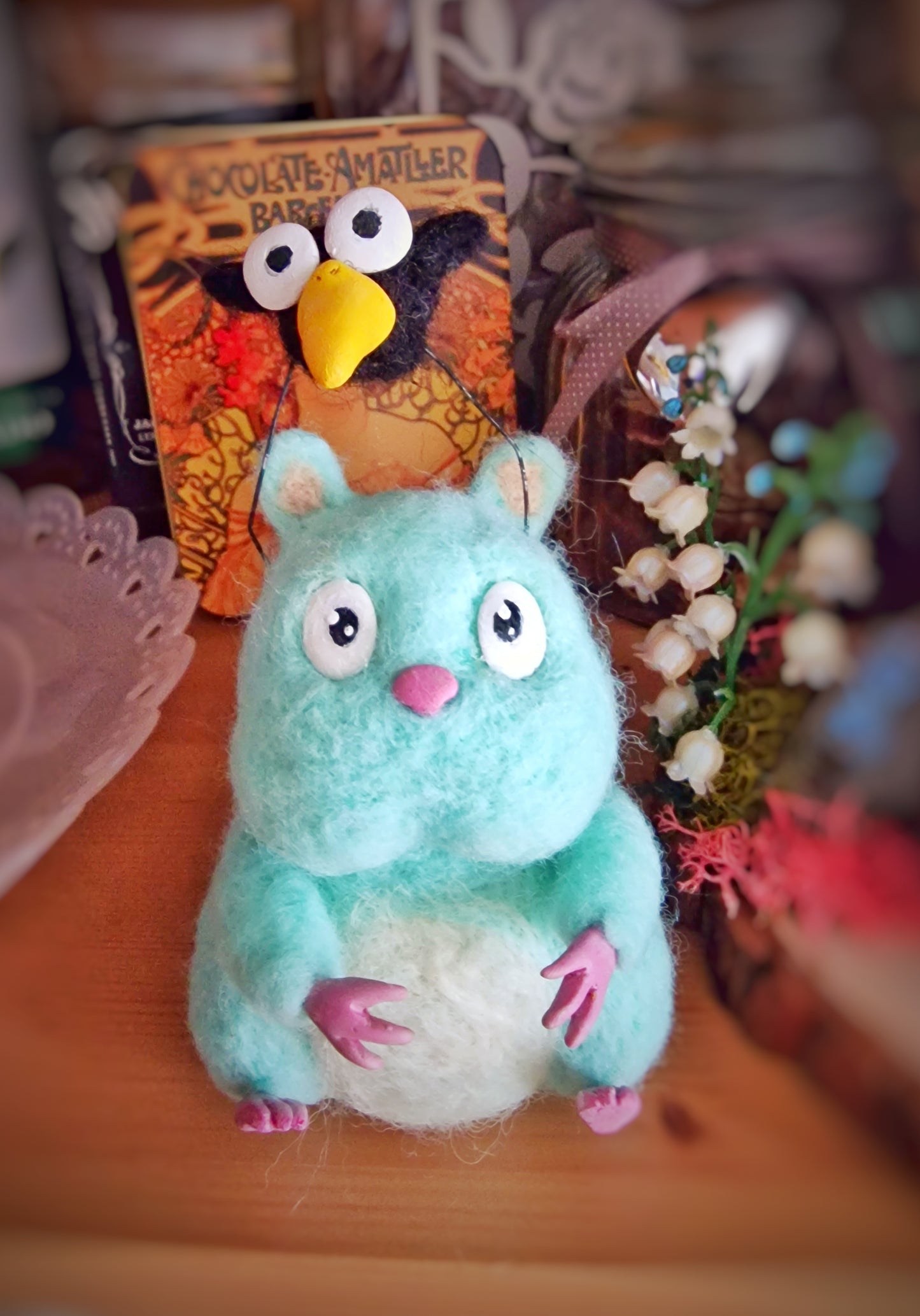 Decorative figure of Mouse and Bird from the movie Spirited Away