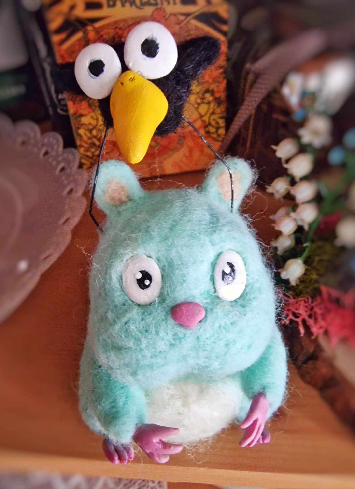 Decorative figure of Mouse and Bird from the movie Spirited Away