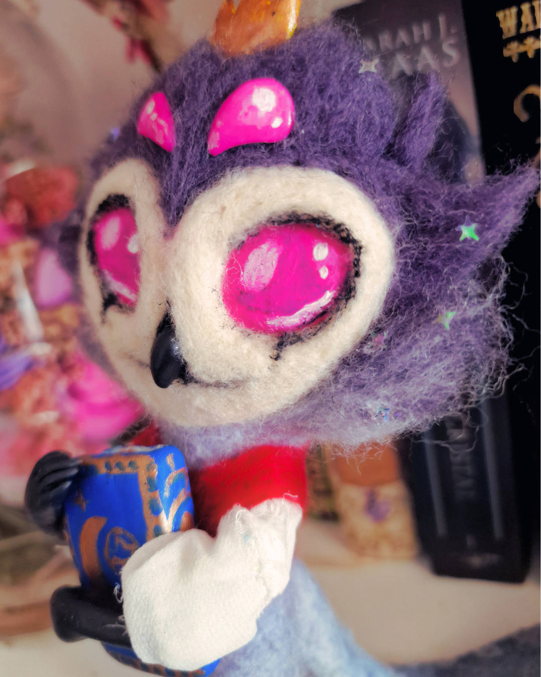 Small Stolas Inspired by Helluva Boss — Handmade Decorative Figurine