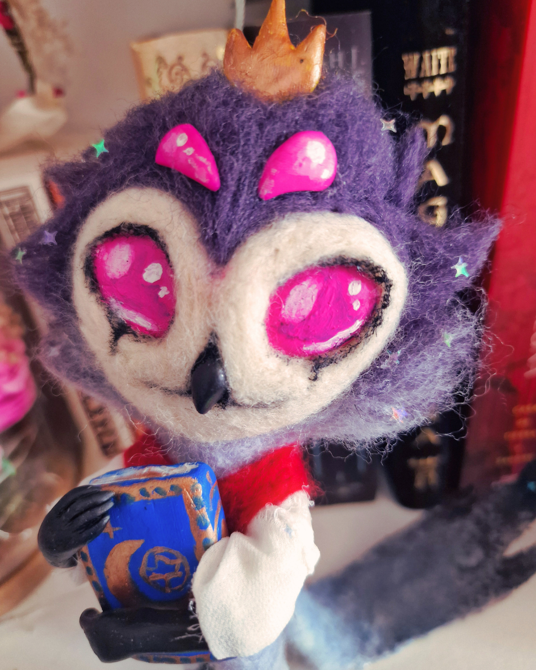 Small Stolas Inspired by Helluva Boss — Handmade Decorative Figurine