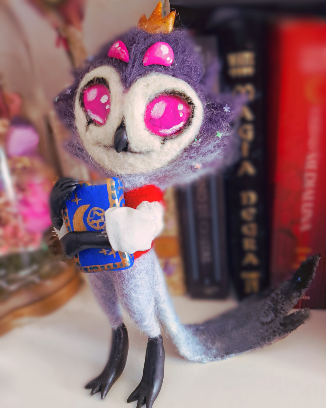 Small Stolas Inspired by Helluva Boss — Handmade Decorative Figurine