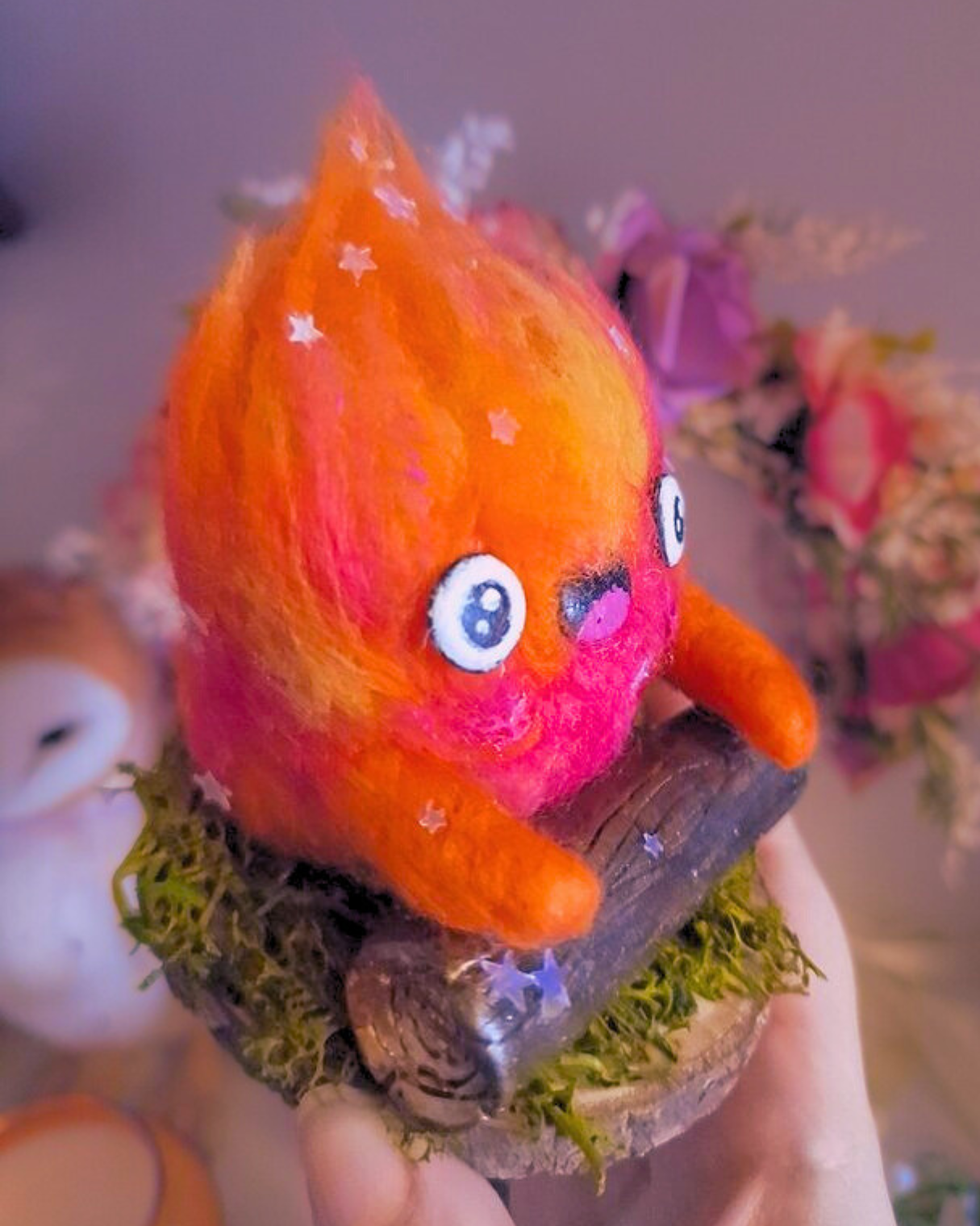 Calcifer fluffy figure from the movie ''Howl's Moving Castle''