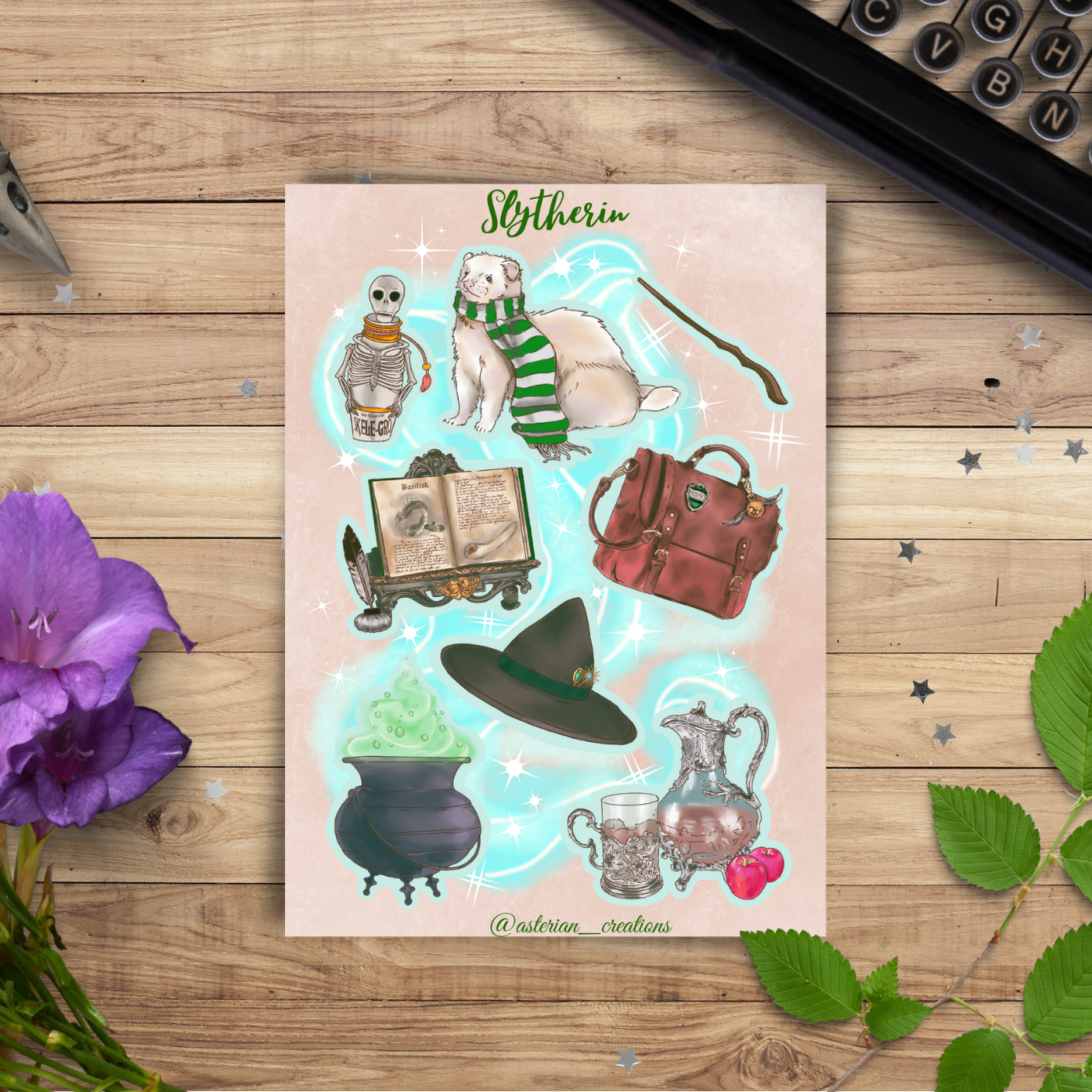 Hogwarts Four Houses Sticker Sheet