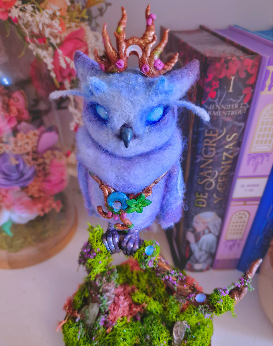 Figura de Q'onzu, Loa del Cambio | Escultura artesanal inspirada en World of Warcraft | Pieza única OOAK