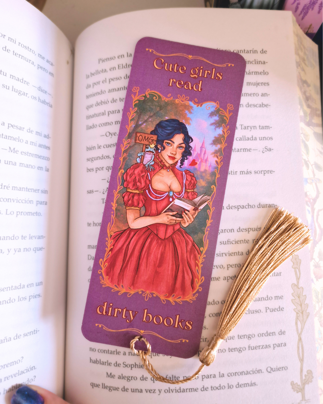 "Pretty Girls Read Indecent Books" Bookmark | Inspired by Villain's Assistant