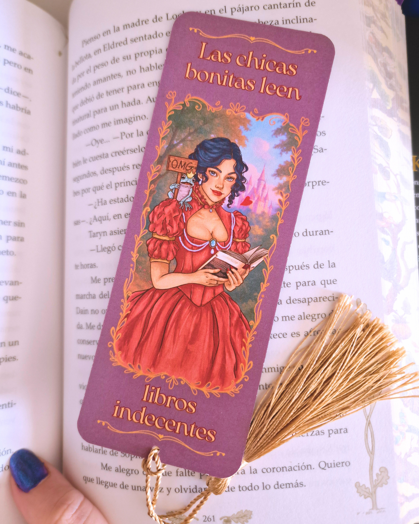 "Pretty Girls Read Indecent Books" Bookmark | Inspired by Villain's Assistant