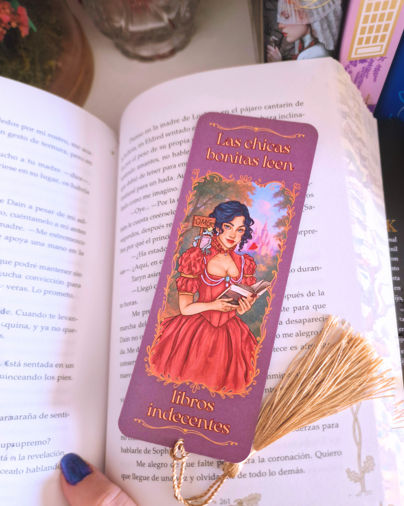 "Pretty Girls Read Indecent Books" Bookmark | Inspired by Villain's Assistant