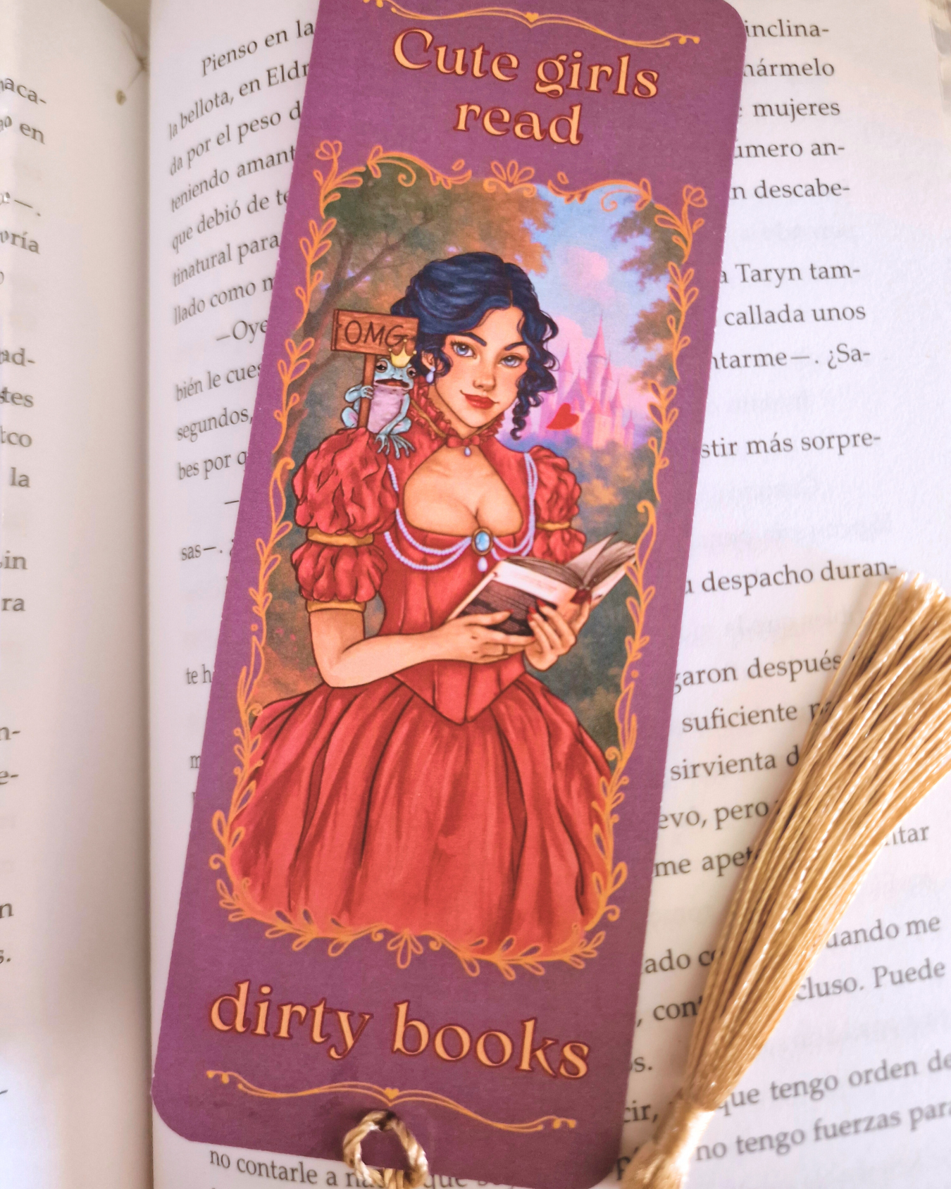 "Pretty Girls Read Indecent Books" Bookmark | Inspired by Villain's Assistant