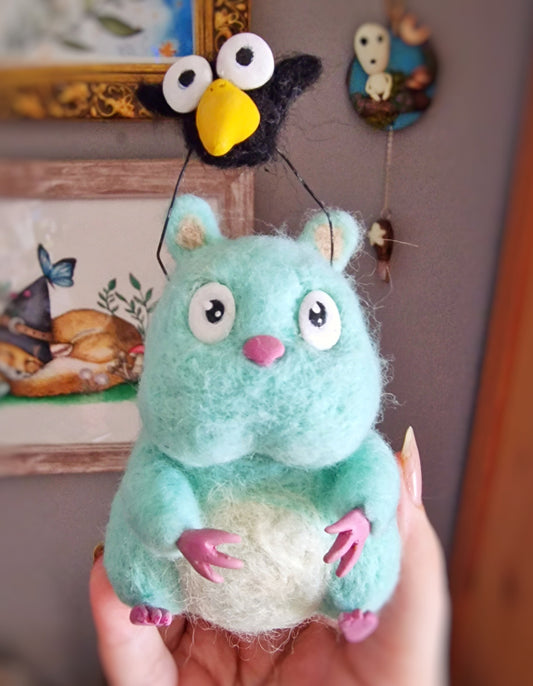 Decorative figure of Mouse and Bird from the movie Spirited Away