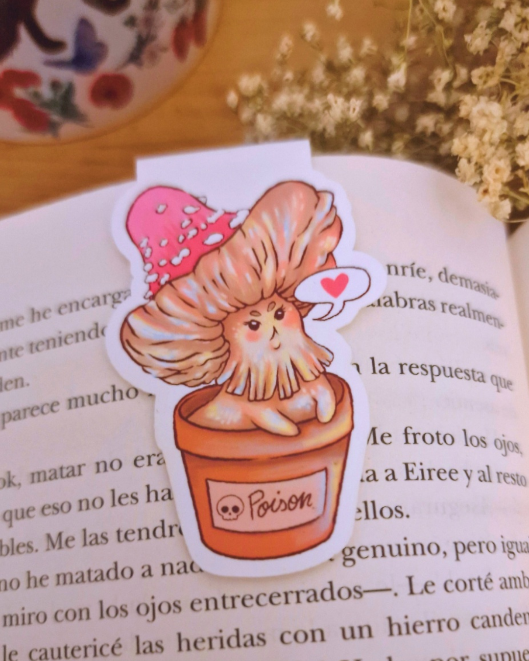 Marcapáginas magnético – Musa Tóxica seta de fantasía