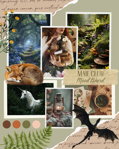 MAIL CLUB The Kestrel Society | Carta de otoño de fantasía ilustrada