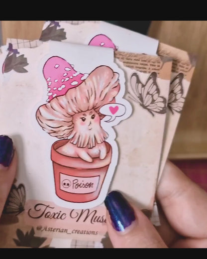 Marcapáginas magnético – Musa Tóxica seta de fantasía