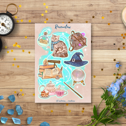 Hogwarts Four Houses Sticker Sheet