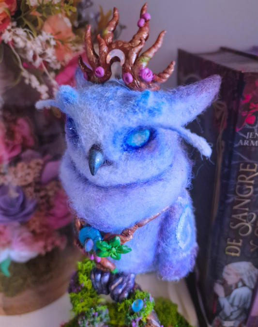 Figura de Q'onzu, Loa del Cambio | Escultura artesanal inspirada en World of Warcraft | Pieza única OOAK